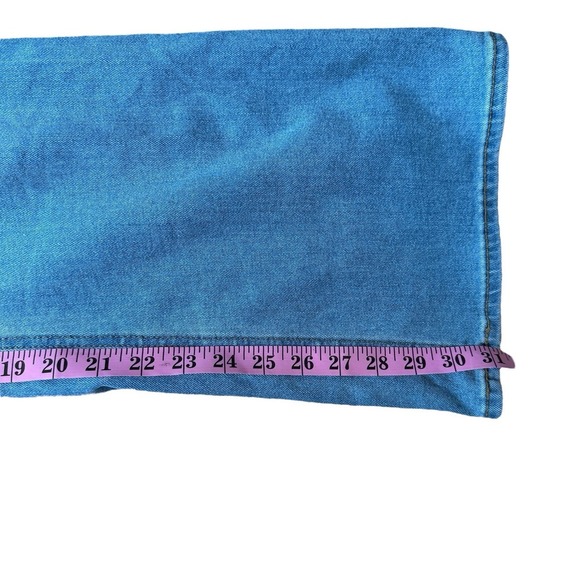 Old Navy Jeans Womens 8 Tall Wow Flare High Rise Light Wash 90s Y2k - Picture 9 of 11